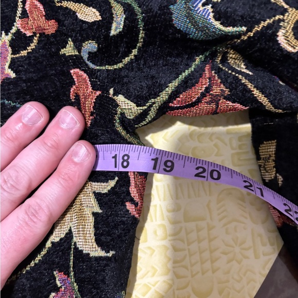 Erin London Black Blazer with Elegant Botanical Print vintage - Picture 8 of 10